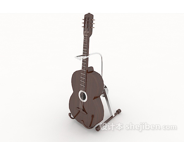 精致吉他3d模型下载