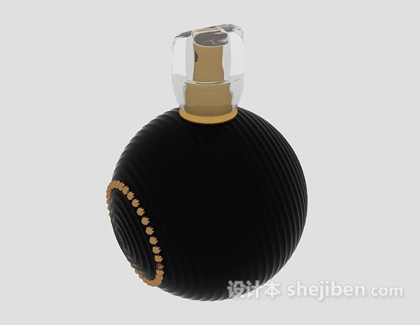 现代风格玻璃香水瓶3d模型下载