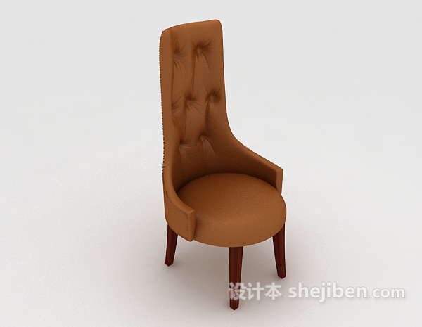 高雅欧式餐椅3d模型下载