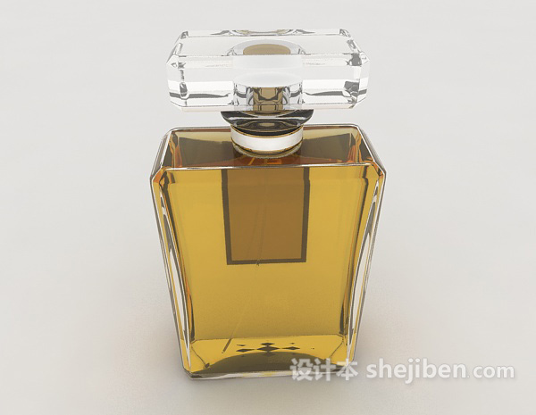 现代风格玻璃时尚香水瓶3d模型下载