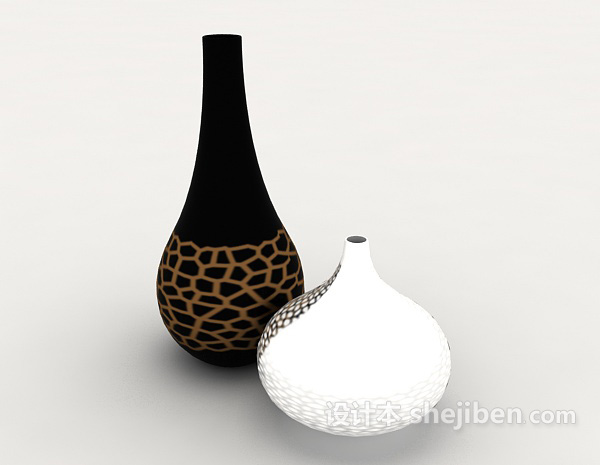 设计本花瓶摆设品3d模型下载