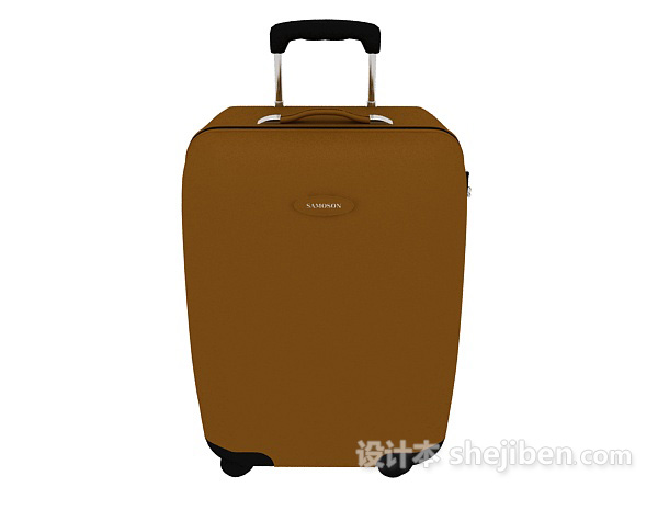 现代风格行李拖箱3d模型下载