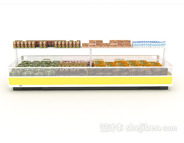 现代风格大型冰箱冰柜3d模型下载