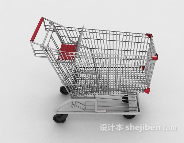 设计本超市推车3d模型下载
