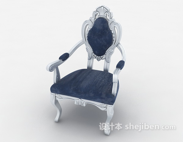免费纯铜欧式餐椅3d模型下载