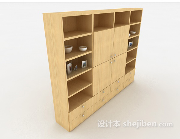 设计本家庭实用储物柜3d模型下载
