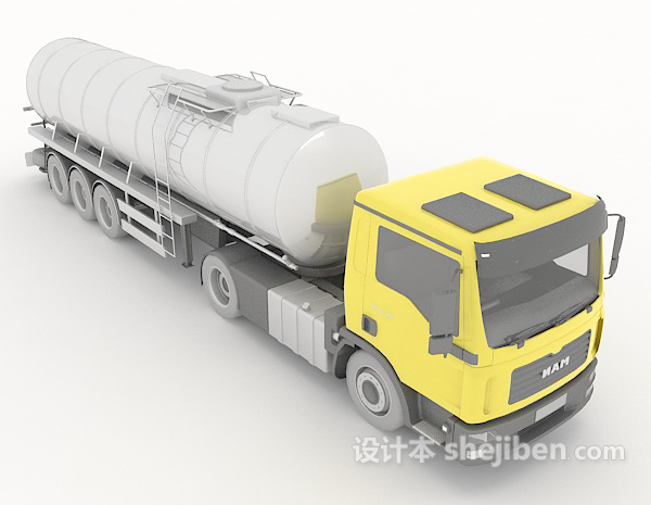 大型货物卡车3d模型下载