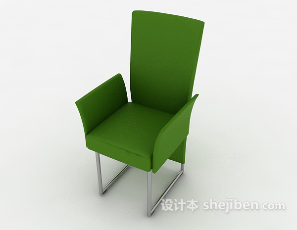 免费绿色时尚休闲椅3d模型下载