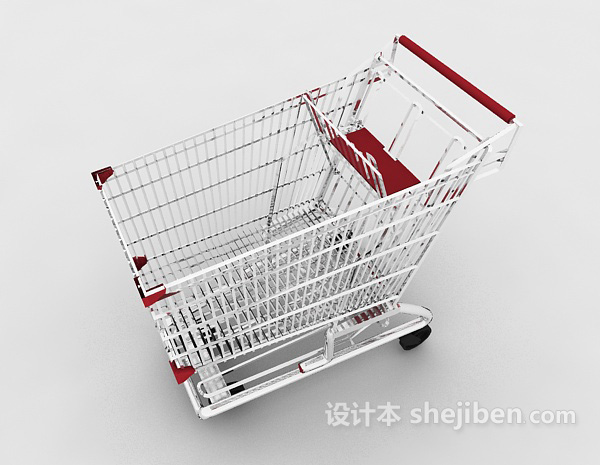 免费常见超市购物车3d模型下载