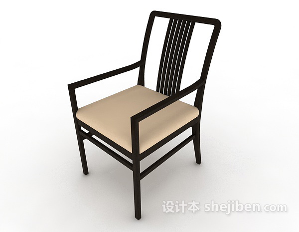新中式风格家居椅3d模型下载