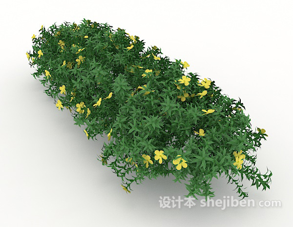 设计本绿化带植株3d模型下载