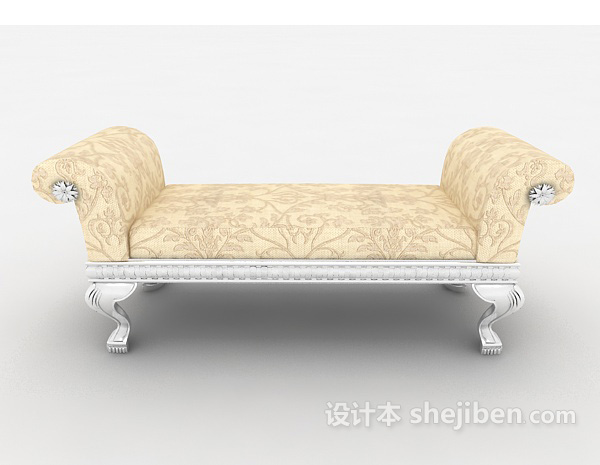 欧式风格欧式贵妃躺椅3d模型下载