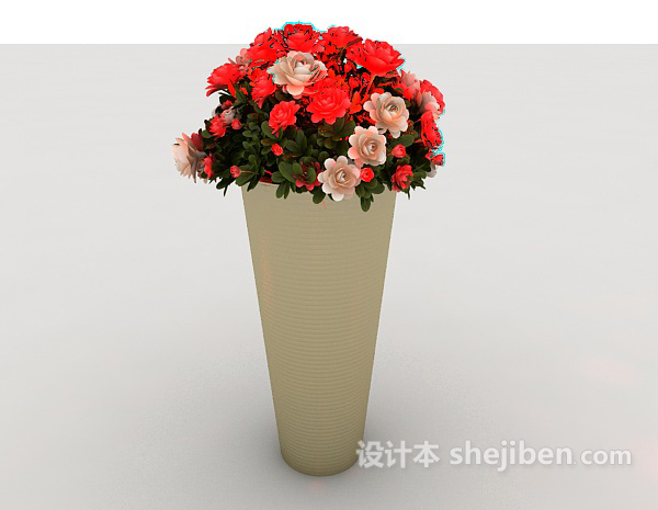 设计本室内花瓶摆设3d模型下载