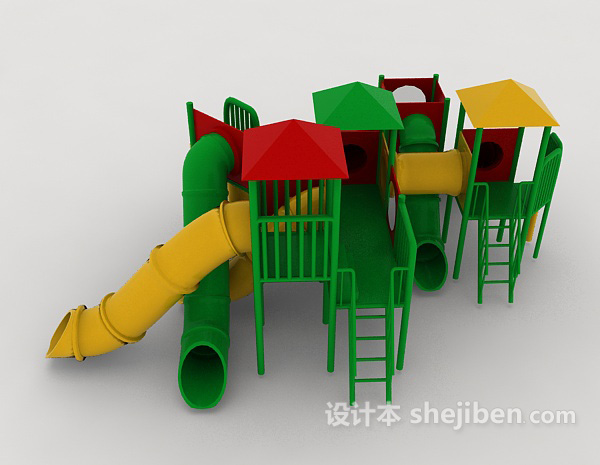 现代风格儿童娱乐场3d模型下载
