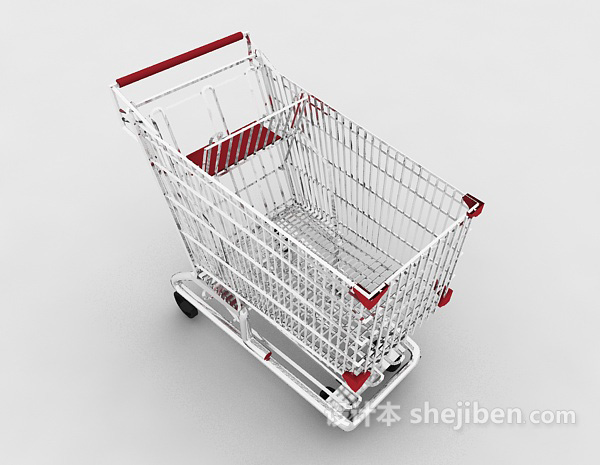 常见超市购物车3d模型下载