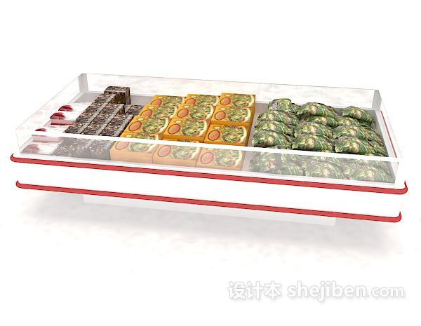 设计本超市冰柜展架3d模型下载