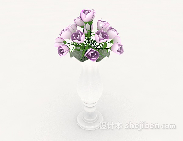 设计本欧式花瓶摆设3d模型下载