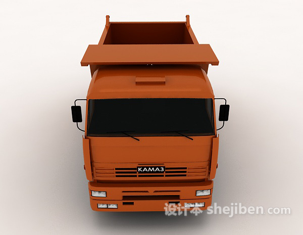 现代风格货物运输车3d模型下载
