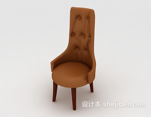 设计本高雅欧式餐椅3d模型下载