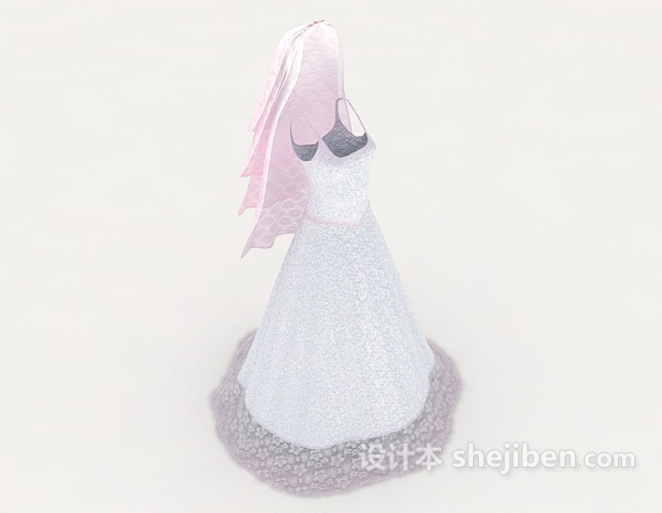 婚纱3d模型下载