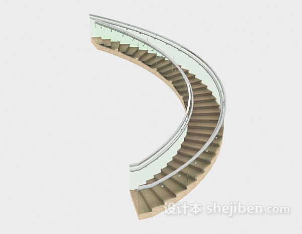 现代风格商场楼梯3d模型下载