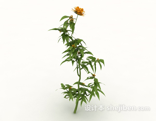 现代风格培育植物3d模型下载