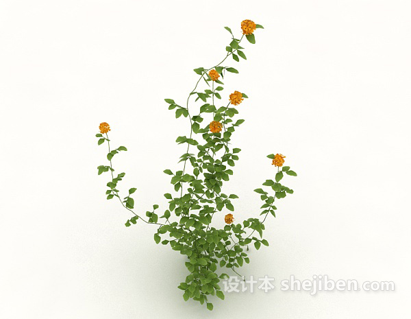 免费绿色室外植物花草3d模型下载
