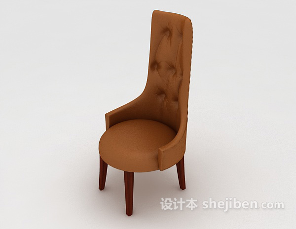 免费高雅欧式餐椅3d模型下载