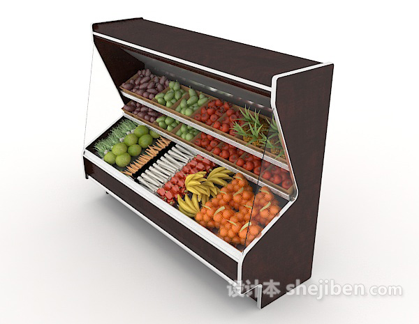 设计本超市冷藏大冰柜3d模型下载