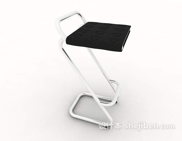 设计本休闲高脚凳3d模型下载
