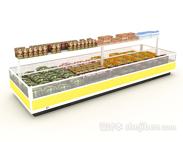 大型冰箱冰柜3d模型下载