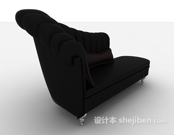 设计本欧式风格简约贵妃椅3d模型下载