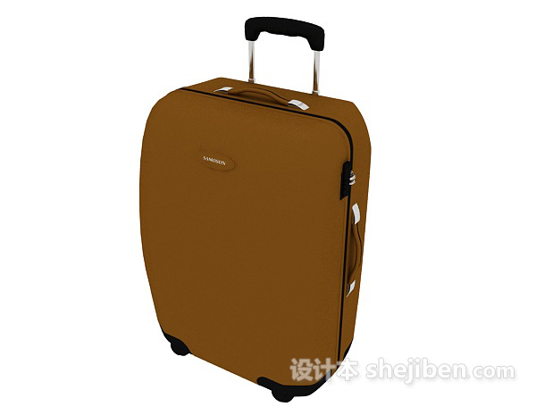 免费行李拖箱3d模型下载