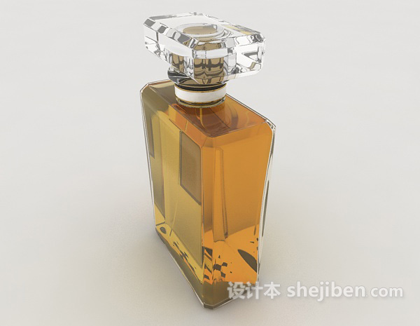 免费玻璃时尚香水瓶3d模型下载