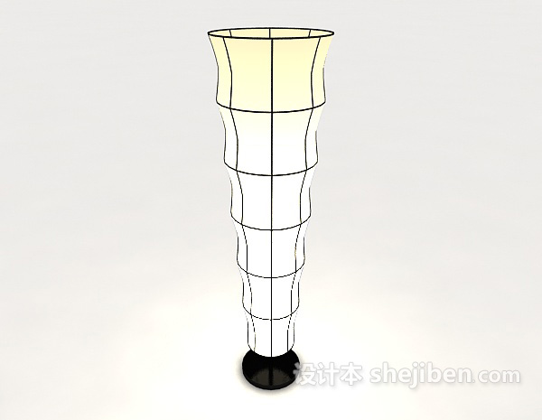 设计本现代个性工艺台灯3d模型下载