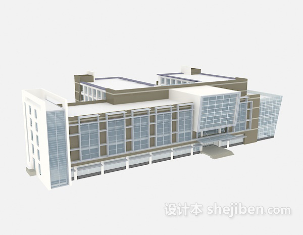 商业建筑楼3d模型下载