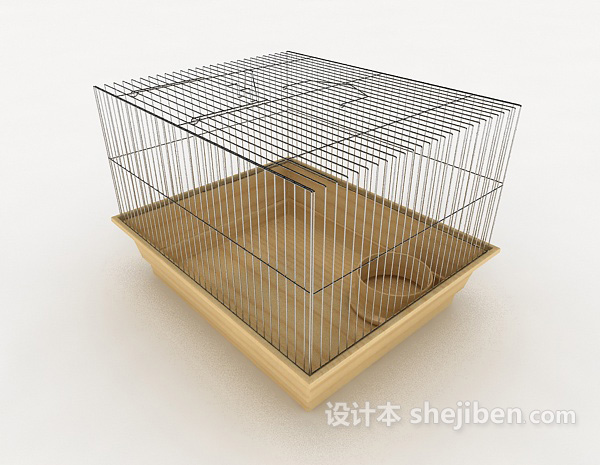 宠物饲养笼3d模型下载