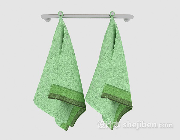 现代风格浴室毛巾怕3d模型下载
