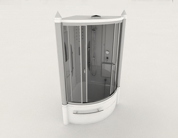 现代风格家居浴室3d模型下载