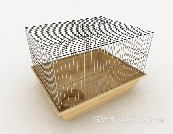 设计本宠物饲养笼3d模型下载