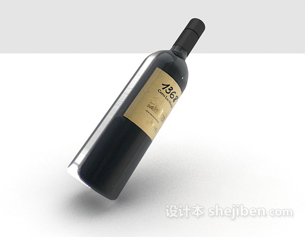 设计本高档红酒3d模型下载