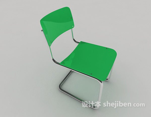 设计本常见绿色家居椅3d模型下载