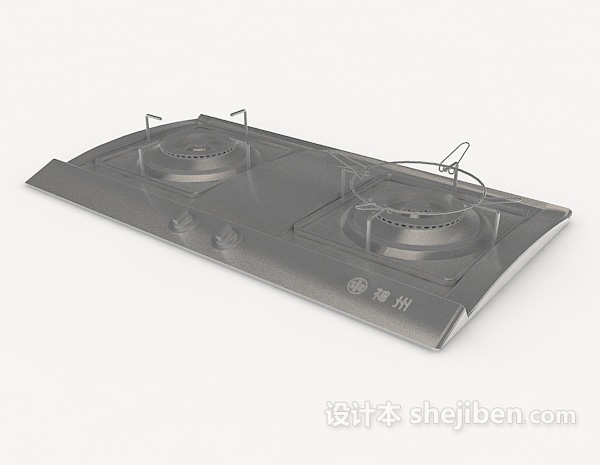免费厨房燃气灶3d模型下载