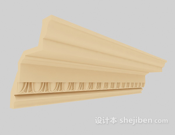 设计本欧式实木构件3d模型下载