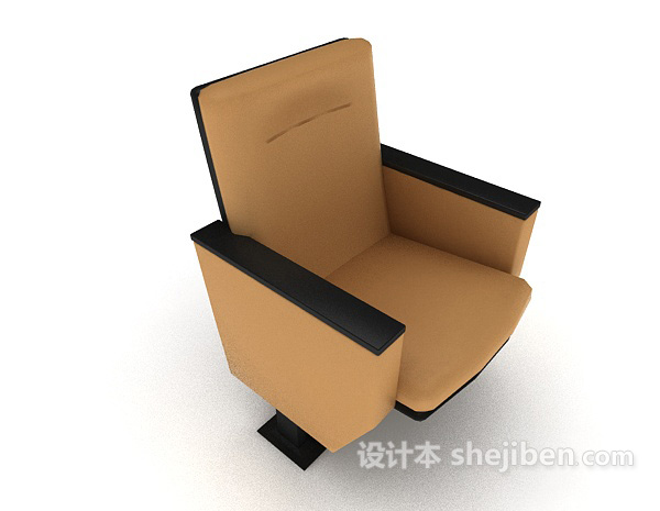 设计本高档会议厅座椅3d模型下载