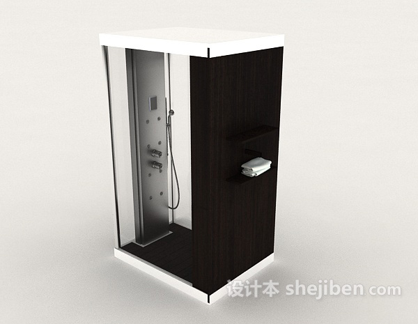 设计本家庭式浴室3d模型下载