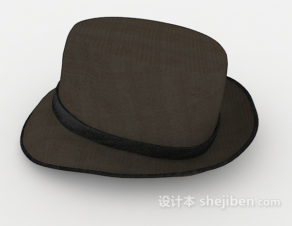 设计本男士布艺帽子3d模型下载
