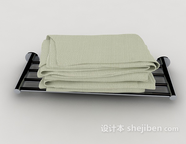 现代风格沐浴浴巾3d模型下载