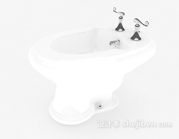 免费白色清洁池3d模型下载