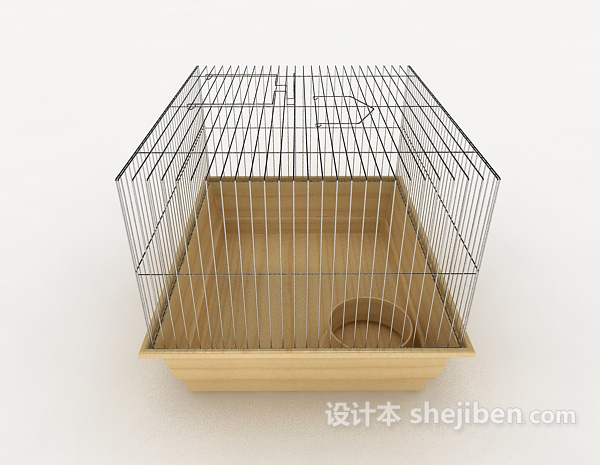 免费宠物饲养笼3d模型下载